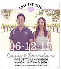 Heart Initials Invitation