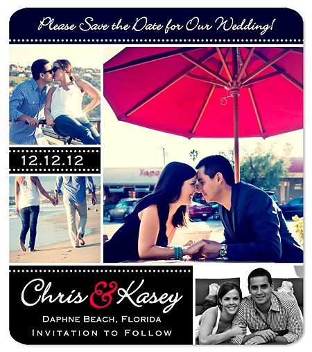 Blissful Collage Save the Date Magnet