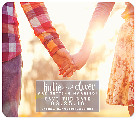 "Sweetly Sealed" Save the Date Magnet