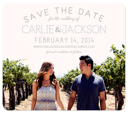 "Color Peek" Save the Date Magnet