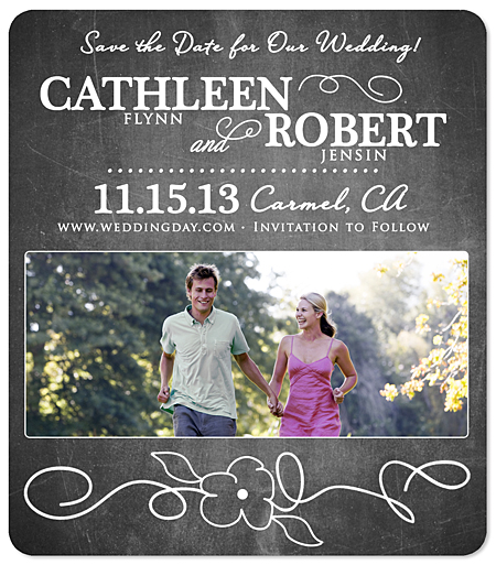 "Wildflower" Save the Date Magnet