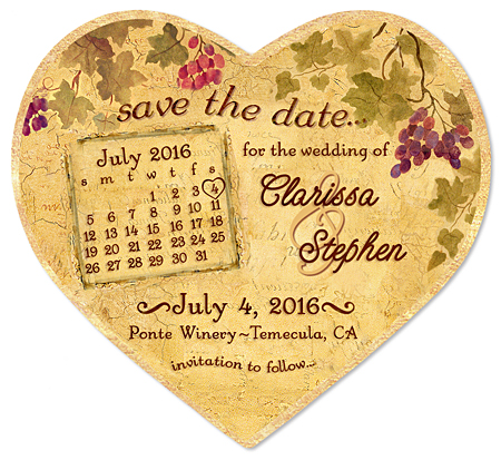 Save the Date Wedding Magnet