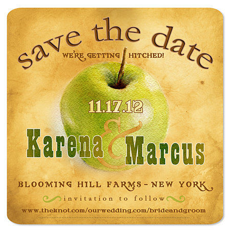 Apple Save the Date Magnet